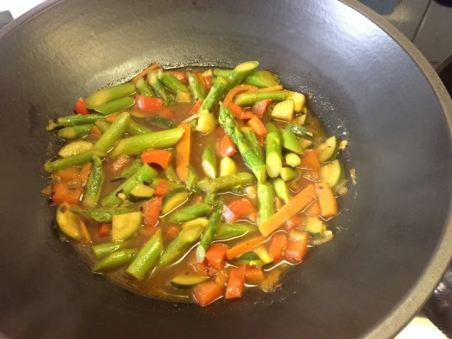 Rezept: Grünes Spargelcurry..... Bild Nr. 5 Grünes Spargelcurry..... - Rezept - Bild Nr. 5