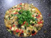 Vegan aus dem Wok : Gemüse - Wok an Cocossahne - Rezept