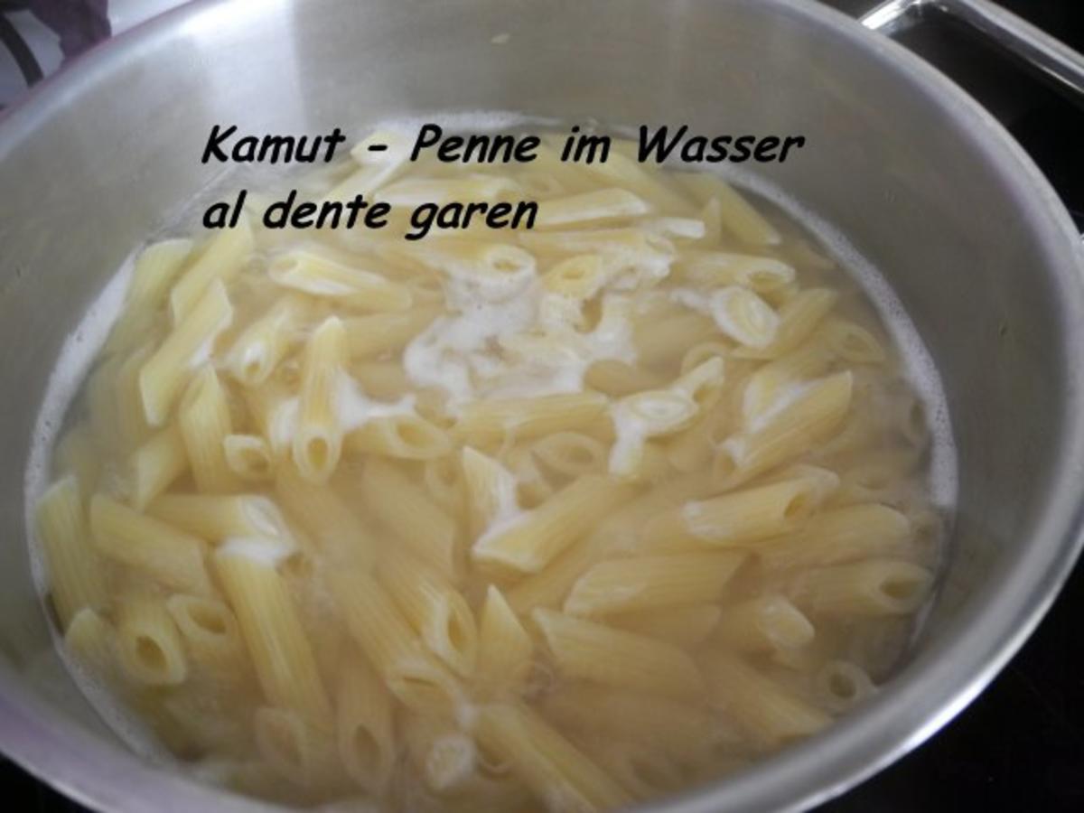 Vegan aus dem Wok : Veggi-Döner-Vleisch mit Kamut-Pasta und Erbsen - Rezept - Bild Nr. 6