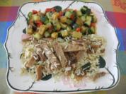 Vegan aus dem Wok : Seitan - Reis - Rezept