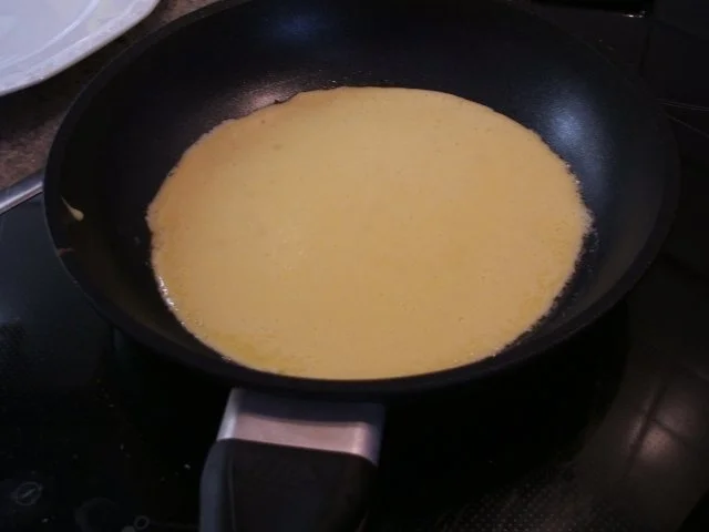 Rezept: Dessert: Bananenomelett mit Schokocreme oder Ahornsirup Bild Nr. 4 Dessert: Bananenomelett mit Schokocreme oder Ahornsirup - Rezept - Bild Nr. 4