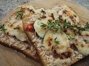 Rezept: Toast: Toast mit Parmasan-Honig-Haube Toast: Toast mit Parmasan-Honig-Haube - Rezept