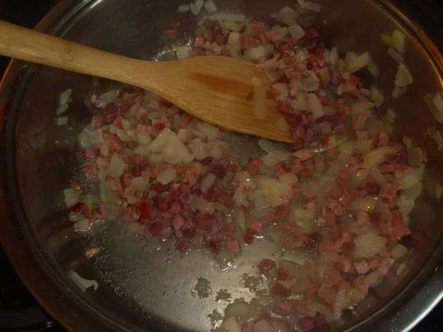 Nudeln mit Champgnons, Speck und Käsecreme - Rezept - Bild Nr. 2