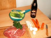Schweinebraten in Schwarzbiersoße - Rezept