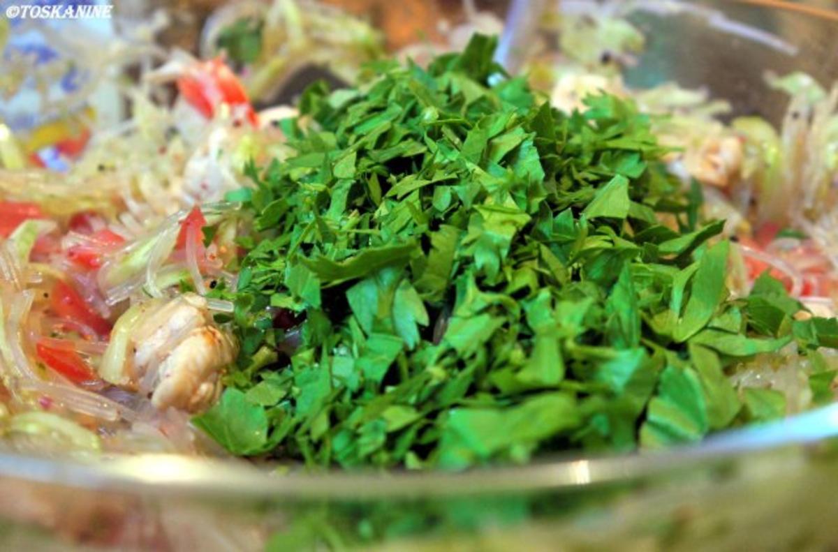 Geflügel-Glasnudel-Salat mit Pimentos de Padron - Rezept - Bild Nr. 11