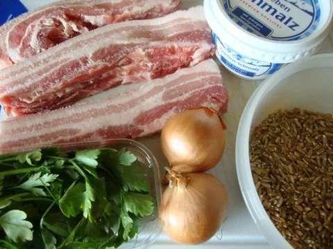 Grünkerntöpfchen mit Zwiebelgrieben - Rezept - Bild Nr. 3