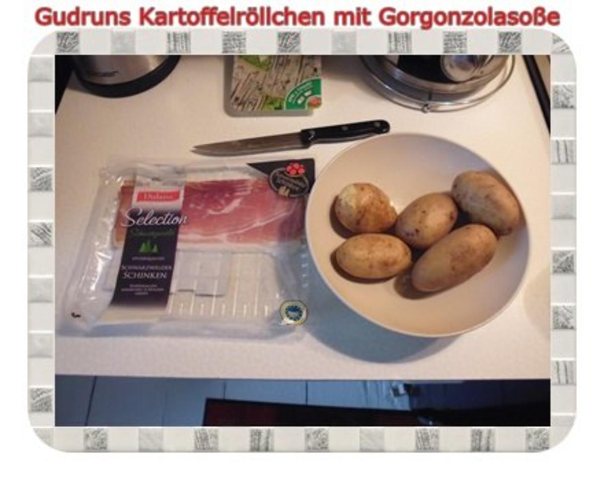 Kartoffeln: Kartoffelröllchen mit Gorgonzolasoße - Rezept - Bild Nr. 2