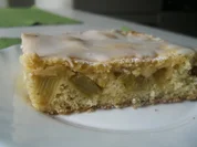 Rhabarber-Schecke mit Guss - Rezept