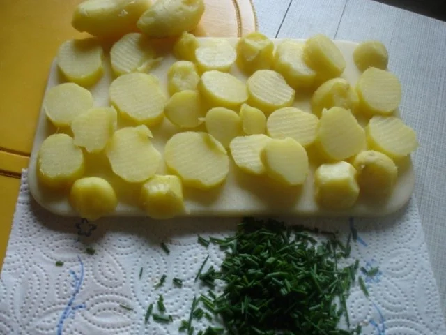 Rezept: Leiterchen mit Pellkartoffelsalat Bild Nr. 5 Leiterchen mit Pellkartoffelsalat - Rezept - Bild Nr. 5