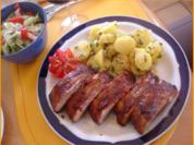 Leiterchen mit Pellkartoffelsalat - Rezept