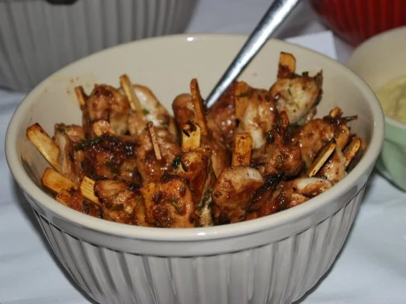 Marinierte Hähnchenspieße - Rezept
