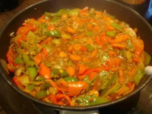 Rezept: Asiatische Spaghetti mit Hackfleisch Bild Nr. 12 Asiatische Spaghetti mit Hackfleisch - Rezept - Bild Nr. 12