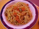 Rezept: Asiatische Spaghetti mit Hackfleisch Asiatische Spaghetti mit Hackfleisch - Rezept