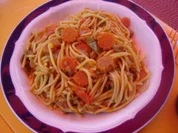 Asiatische Spaghetti mit Hackfleisch - Rezept