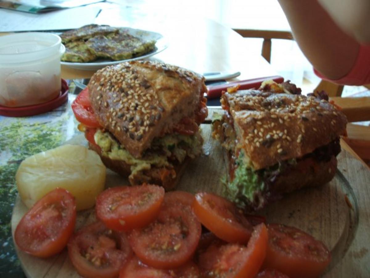 Bilder für Brot: Veggie-Burger 