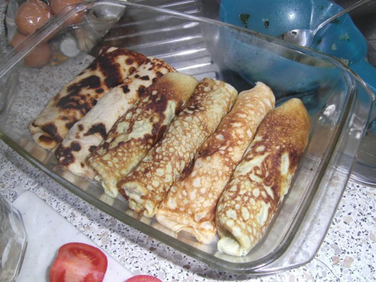 Pfannkuchen mit Schinken-Käse-Füllung - Rezept - Bild Nr. 3