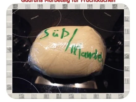 Rezept: Kuchen: Mürbeteig für Obstkuchen mit Mandelaroma Kuchen: Mürbeteig für Obstkuchen mit Mandelaroma - Rezept