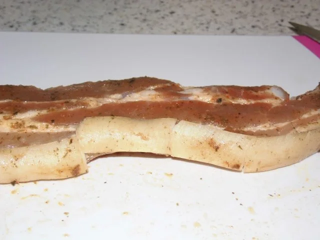 Rezept: Falsches Kotelett mit Stern - Röstbrot und meinen schnellen Tomatensalat Bild Nr. 2 Falsches Kotelett mit Stern - Röstbrot und meinen schnellen Tomatensalat - Rezept - Bild Nr. 2