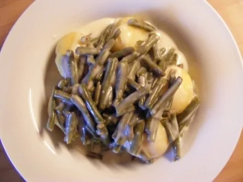 Rezept: Gestofte Bohnen Gestofte Bohnen - Rezept