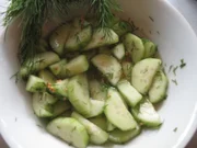 Schnelle Gurken süß-sauer - Rezept