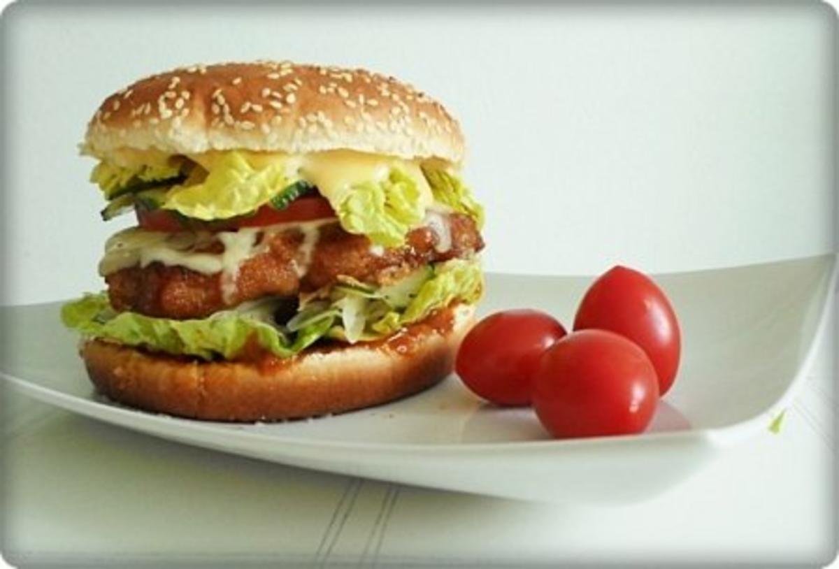 XXL- Burger mit saftigem Minuten Steak - Rezept