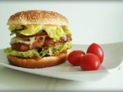 XXL- Burger mit saftigem Minuten Steak - Rezept