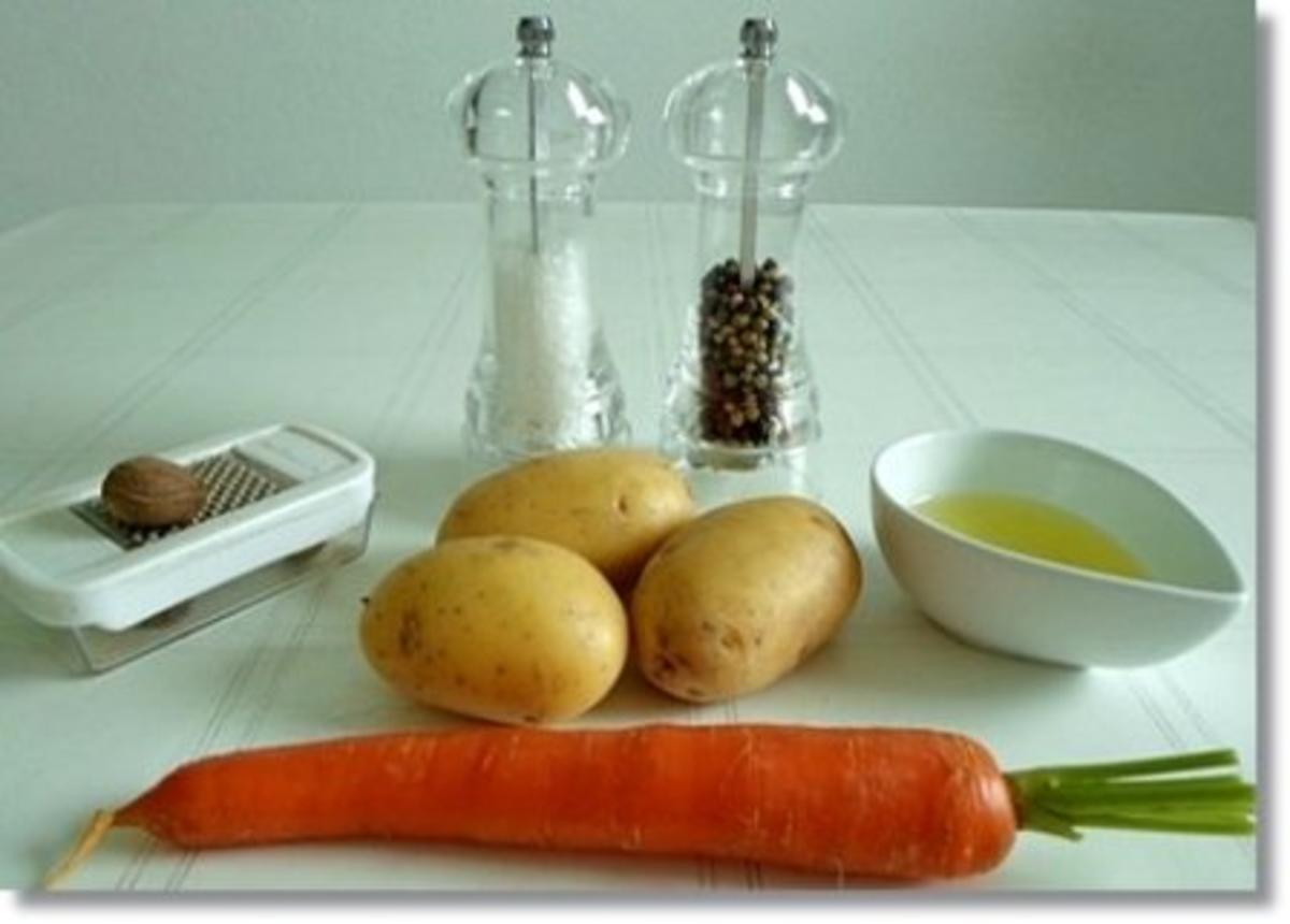 Kartoffel-Möhrenrösti mit Lachs und Caviar - Rezept - Bild Nr. 3