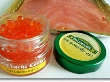 Kartoffel-Möhrenrösti mit Lachs und Caviar - Rezept - Bild Nr. 4