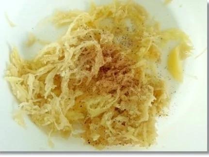 Kartoffel-Möhrenrösti mit Lachs und Caviar - Rezept - Bild Nr. 7