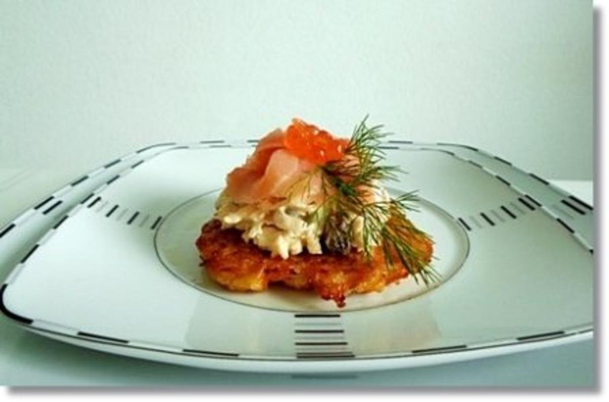 Kartoffel-Möhrenrösti mit Lachs und Caviar - Rezept - Bild Nr. 18