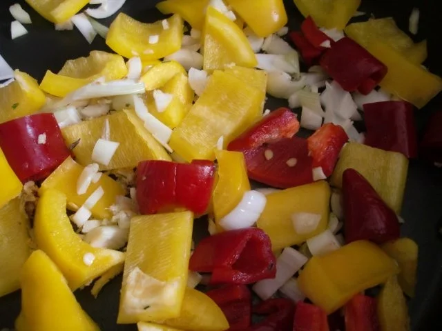 Lachs mit Paprika und getrockneten Tomaten - Rezept - Bild Nr. 3