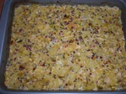 Kartoffel-Lauch-Auflauf mit Schinken - Rezept