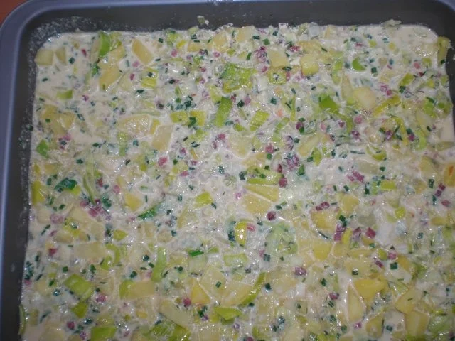 Rezept: Kartoffel-Lauch-Auflauf mit Schinken Bild Nr. 17 Kartoffel-Lauch-Auflauf mit Schinken - Rezept - Bild Nr. 17