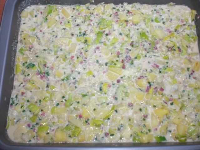 Rezept: Kartoffel-Lauch-Auflauf mit Schinken Bild Nr. 18 Kartoffel-Lauch-Auflauf mit Schinken - Rezept - Bild Nr. 18