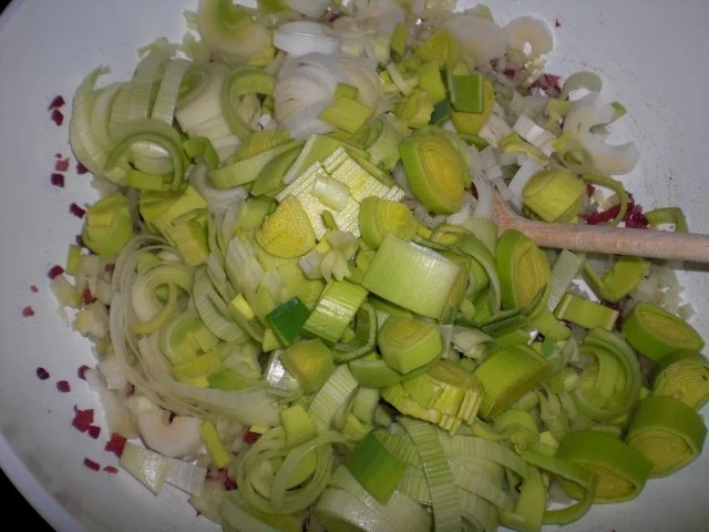 Rezept: Kartoffel-Lauch-Auflauf mit Schinken Bild Nr. 7 Kartoffel-Lauch-Auflauf mit Schinken - Rezept - Bild Nr. 7