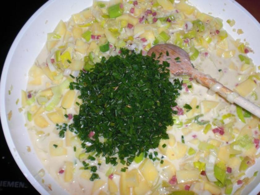 Kartoffel-Lauch-Auflauf mit Schinken - Rezept - kochbar.de