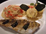 Zander mit Salbei dazu Fenchel/Paprika Gemüse und Polenta - Rezept