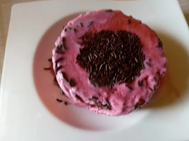 Waldbeerensaft/Apfelsaftsafteis - Rezept