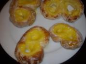 hefeteilchen mit vanillepudding - Rezept
