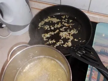 Pfannengericht: Mango-Garnelen-Rahmpfanne mit Pasta - Rezept - Bild Nr. 4