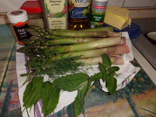 Beilage: Grüner Kräuter-Spragel, gegrillt - Rezept - Bild Nr. 2