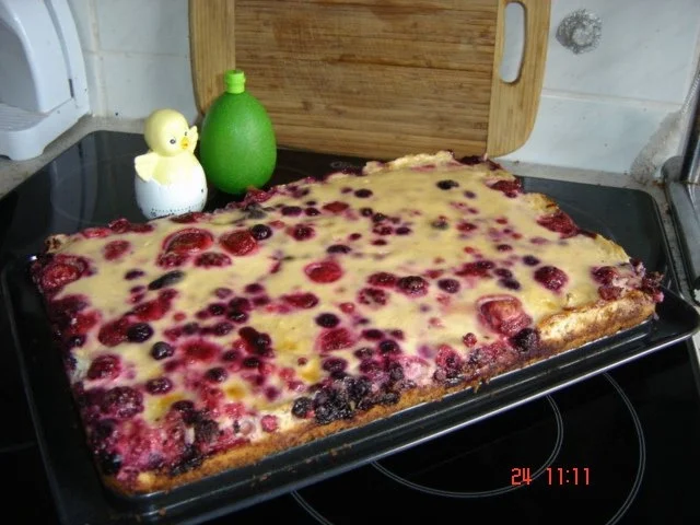 Schmand-Beeren-Kuchen - Rezept