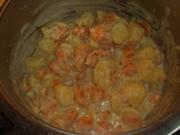 Kakakä- Kartoffeln, Karotten,  Käsecreme - Rezept