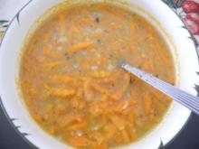 Vegan : Schnelle geraspelte Karotten - Suppe - Rezept