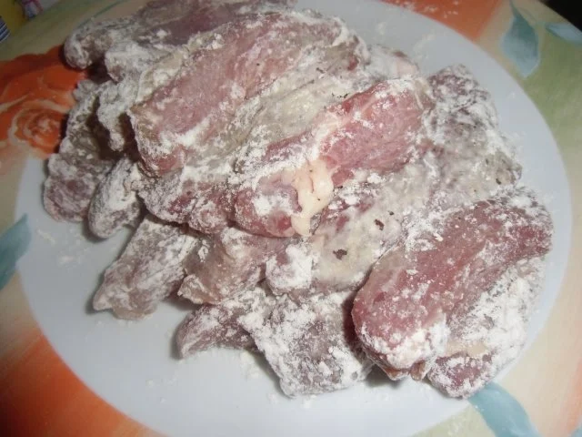 Vegetarischer Kartoffelsalat mit Schnitzelstreifen im Ausbackteig - Rezept - Bild Nr. 10