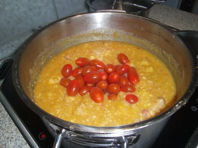 deftige Kartoffelsuppe auf Chicoréeblättern mit Hack - Rezept - Bild Nr. 5