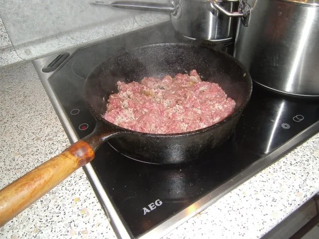 deftige Kartoffelsuppe auf Chicoréeblättern mit Hack - Rezept - Bild Nr. 8