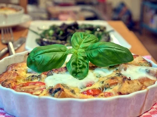 Baguette-Tomaten-Auflauf mit Parmesan-Guss - Rezept - Bild Nr. 16