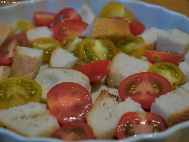 Baguette-Tomaten-Auflauf mit Parmesan-Guss - Rezept - Bild Nr. 4