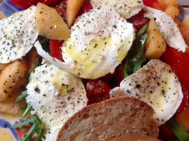 Rezept: Melone mit Mozzarella Melone mit Mozzarella - Rezept
